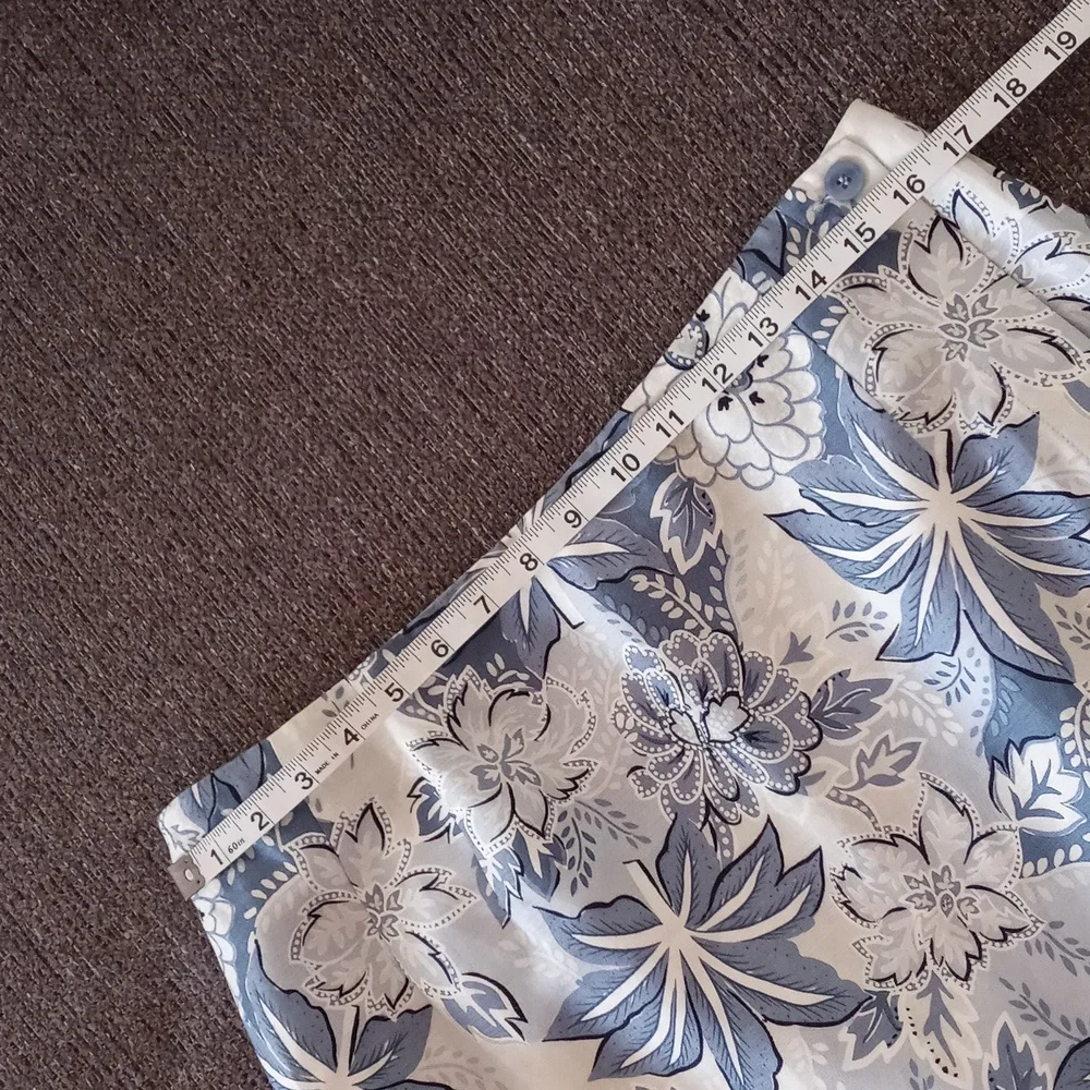 💙Talbots💙 - Blue/White Floral Linen Blend Maxi Wrap Skirt